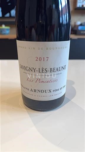 Vin Rouge sec Les Pimentiers Domaine Arnoux Père et Fils 2017 France Bourgogne Savigny-lès-beaune AOC