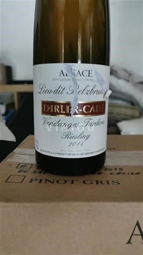 Vin Blanc doux Lieu-dit Belzbrunnel Dirler-Cadé 2014 France Alsace Grand Cru