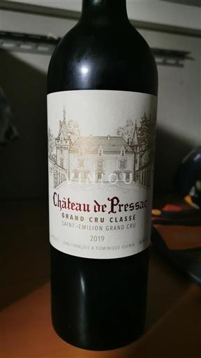 Burdeos Saint-Émilion Gran Cru Grand Cru Château Pressac 2019