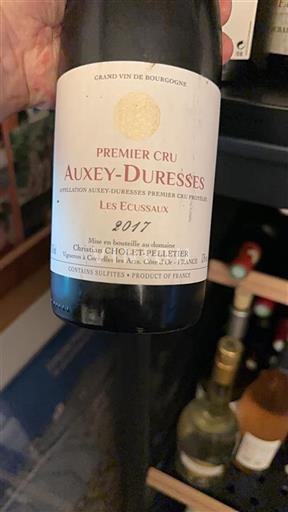 Borgogna Auxey-Duresses Premier Cru Christian Cholet-Pelletier Les Ecusseaux 2017