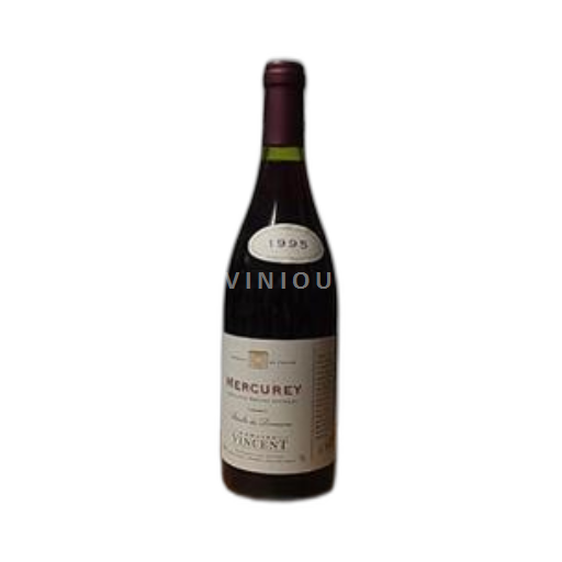 Vin Rouge sec Récolte du Domaine Vincent 1995 France Bourgogne Mercurey AOC