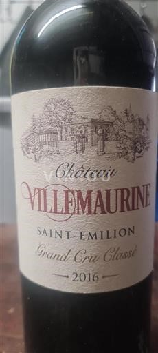Burdeos Saint-Émilion Grand Cru Classé Château Villemaurine 2016