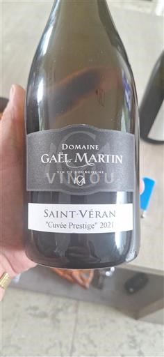 Burgund Saint-Véran Domaine Gaël Martin Prestige 2021