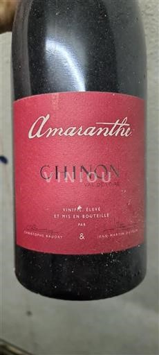 Valle del Loira Chinon Christophe Baudry & Jean-Martin Dutour Amaranthe 2021