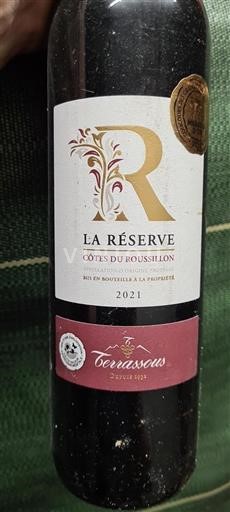 Rosellón Costas del Rosellón Terrassous La Réserve 2021