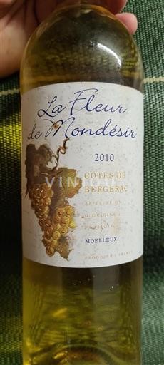 Sud-Ovest Côtes-de-bergerac La Fleur de Mondésir 2010