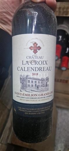 Burdeos Saint-Émilion Gran Cru Grand Cru La Croix Calendreau 2018