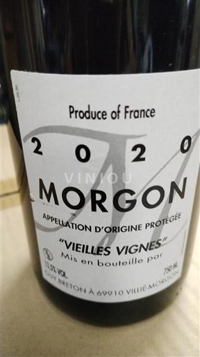 Beaujolais Morgon Guy Breton Vieilles Vignes 2020