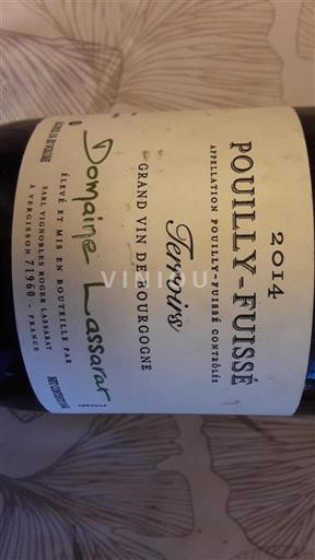 Borgogna Pouilly-fuissé Domaine Lassarat Terroirs 2014