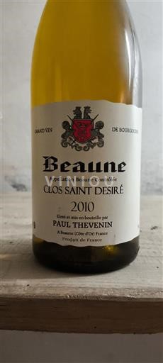 Burgundy Beaune Paul Thevenin Clos Saint Desiré 2010