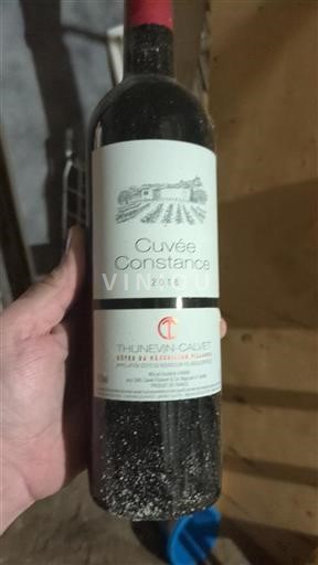 Vin Rouge sec Cuvée Constance Thunevin-Calvet 2016 France Roussillon Côtes-du-roussillon