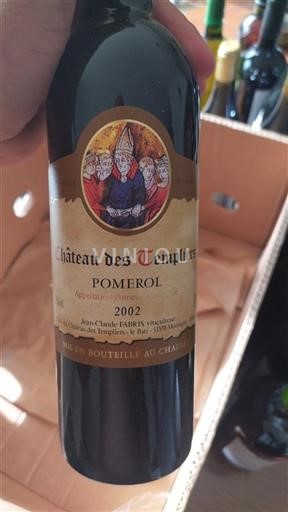 Bordeaux Pomerol Château Des Templiers 2002