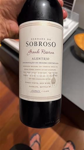 Portugalsko Alentejo Herdade do Sobroso Grande Reserva 2020
