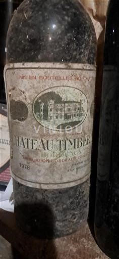 Vin Rouge sec Château Timberg 1978 France Bordeaux AOC