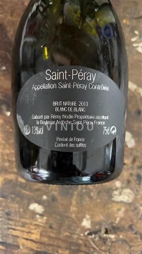 Valle del Rodano Saint-Péray Rémy Nodin Blanc de Blanc 2013