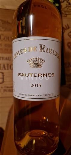 Bordeaux Sauternes Rieussec Carmes de Rieussec 2015