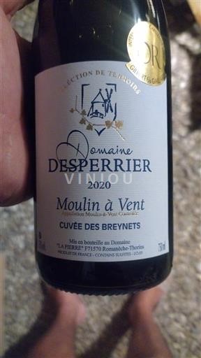 Beaujolais Moulin-à-vent Domaine Desperrier des Breynets 2020