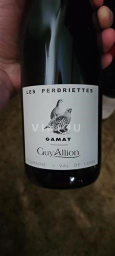 Vin Rouge sec Les Perdriettes Guy Allion Non millésimé France Vallée de la Loire Touraine
