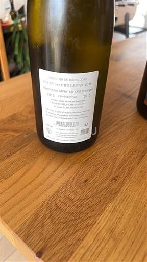 Burgundy Givry Premier Cru Hilly-Huberdeau Le Paradis 2015