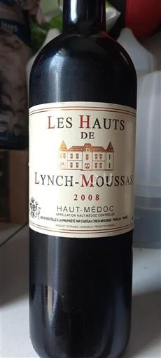 Vin Rouge sec Les Hauts de Lynch-Moussas Château Lynch-Moussas 2008 France Bordeaux Haut-Médoc