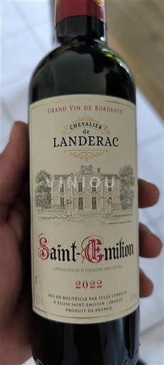 Bordeaux Saint-Émilion Chevalier de Landerac 2022