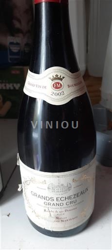 Burgundsko Grands-échézeaux Grand Cru François Martenot 2002
