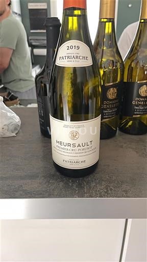 Burgundy Meursault Premier Cru Patriarche Premier Cru Porusot 2019