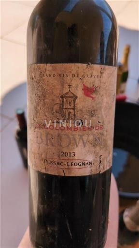 Bordeaux Pessac-Léognan Le Colombier de Brown 2013