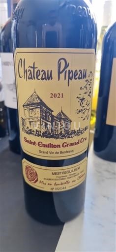 Bordeaux Saint-Émilion Grand Cru Grand Cru Château Pipeau 2021