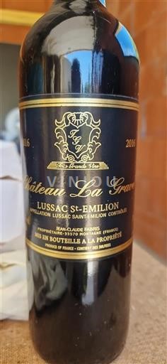 Bordeaux Lussac-saint-émilion Château La Grave 2016