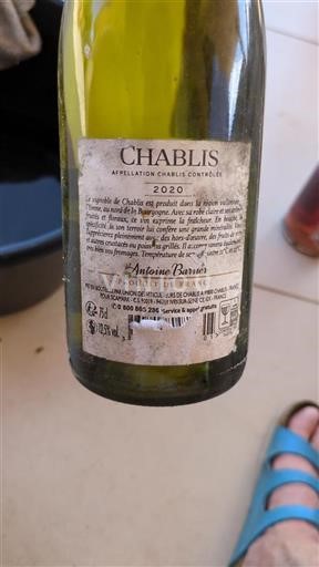 Burgundsko Chablis Antoine Barrier 2020