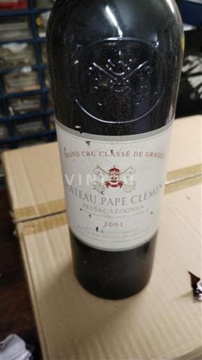 Bordeaux Pessac-Léognan Grand Cru Château Pape Clément 2001