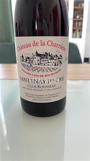 Burgundy Unspecified Premier Cru Château La Charrière Clos Rousseau 2021