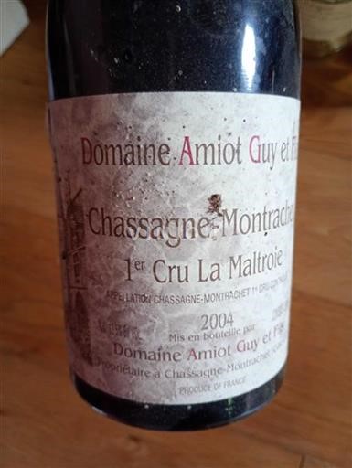 Borgogna Chassagne-Montrachet Premier Cru Domaine Amiot Guy et Fils La Maltroie 2004