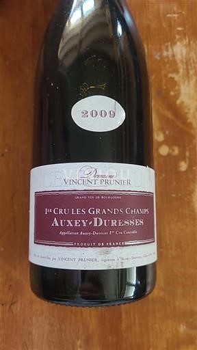Burgundy Auxey-Duresses Premier Cru Domaine Vincent Prunier Les Grands Champs 2009