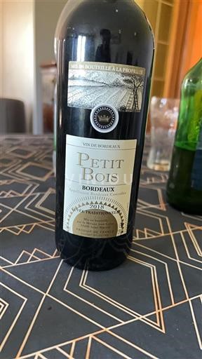 Bordéus Petit Bois Traditionnelle 2018