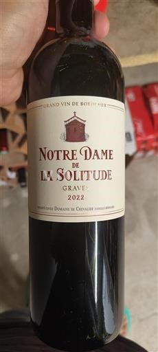 Bordeaux Graves Notre Dame de la Solitude 2022