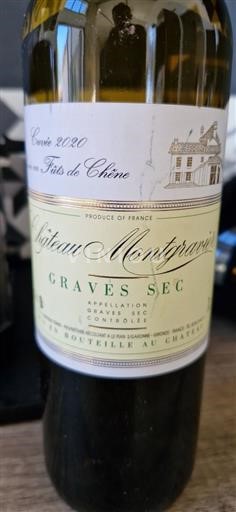 Bordeaux Graves Château Montgravier Élevé en Fûts de Chêne 2020