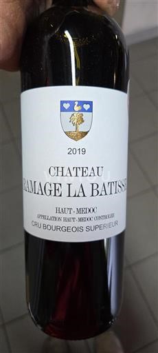 Bordeaux Haut-Médoc Château Ramage La Batisse 2019