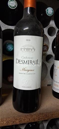 Bordeaux Margaux Grand Cru Château Desmirail 2010