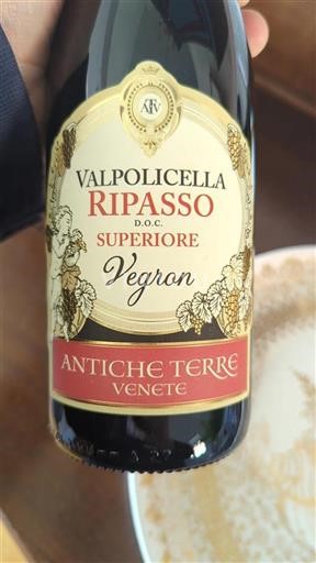 Vin Rouge sec Vegron Antiche Terre Venete 2022 Italie Vénétie Valpolicella Ripasso