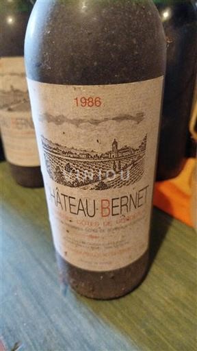 Burdeos Primeras Colinas de Burdeos Château Bernet 1986