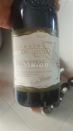 Rhône Valley Vacqueyras Domaine Le Couroulu Classique 2015