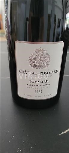 Borgogna Pommard Château Pommard Clos Marey-Monge 2020
