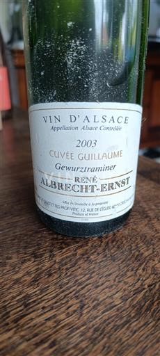 Alsacia Grand Cru Château René Albrecht-Ernst Guillaume 2003