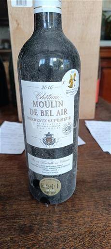 Bordeaux Bordeaux supérieur Château Moulin de Bel Air 2016