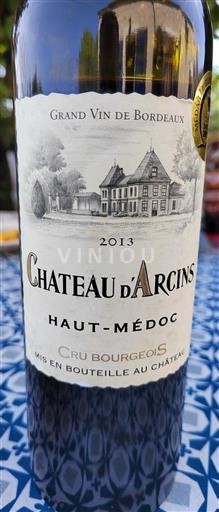 Bordeaux Haut-Médoc Château Arcins 2013