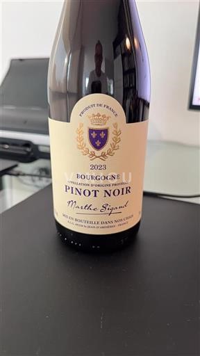 Burgundy Grand Cru Marthe Sigand 2023