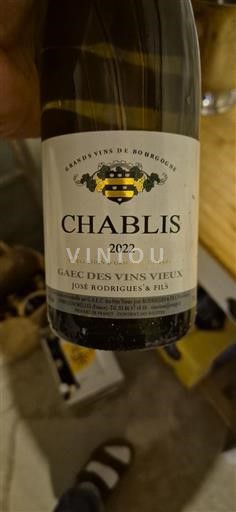 Burgundija Chablis GAEC des Vins Vieux José Rodrigues & Fils 2022