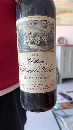 Bordeaux Haut-Médoc Château Clément-Pichon 1990